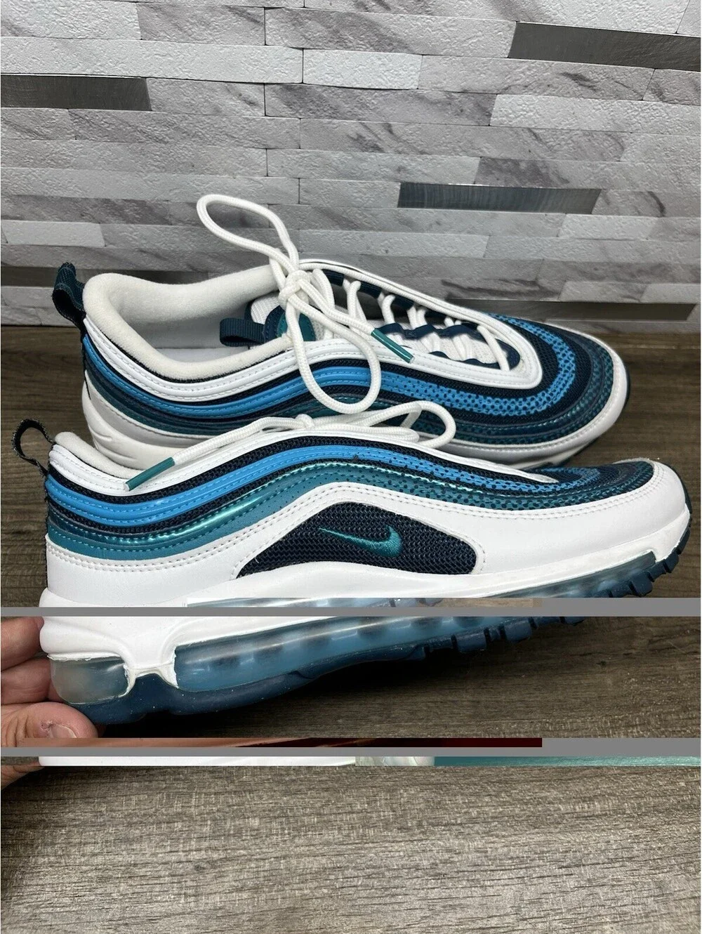 Nike BV0050-100 Air Max 97 Spirit Teal (GS) Women’s Size 6Y